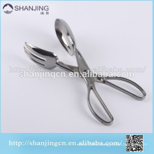 Plated stainless plastic food clip